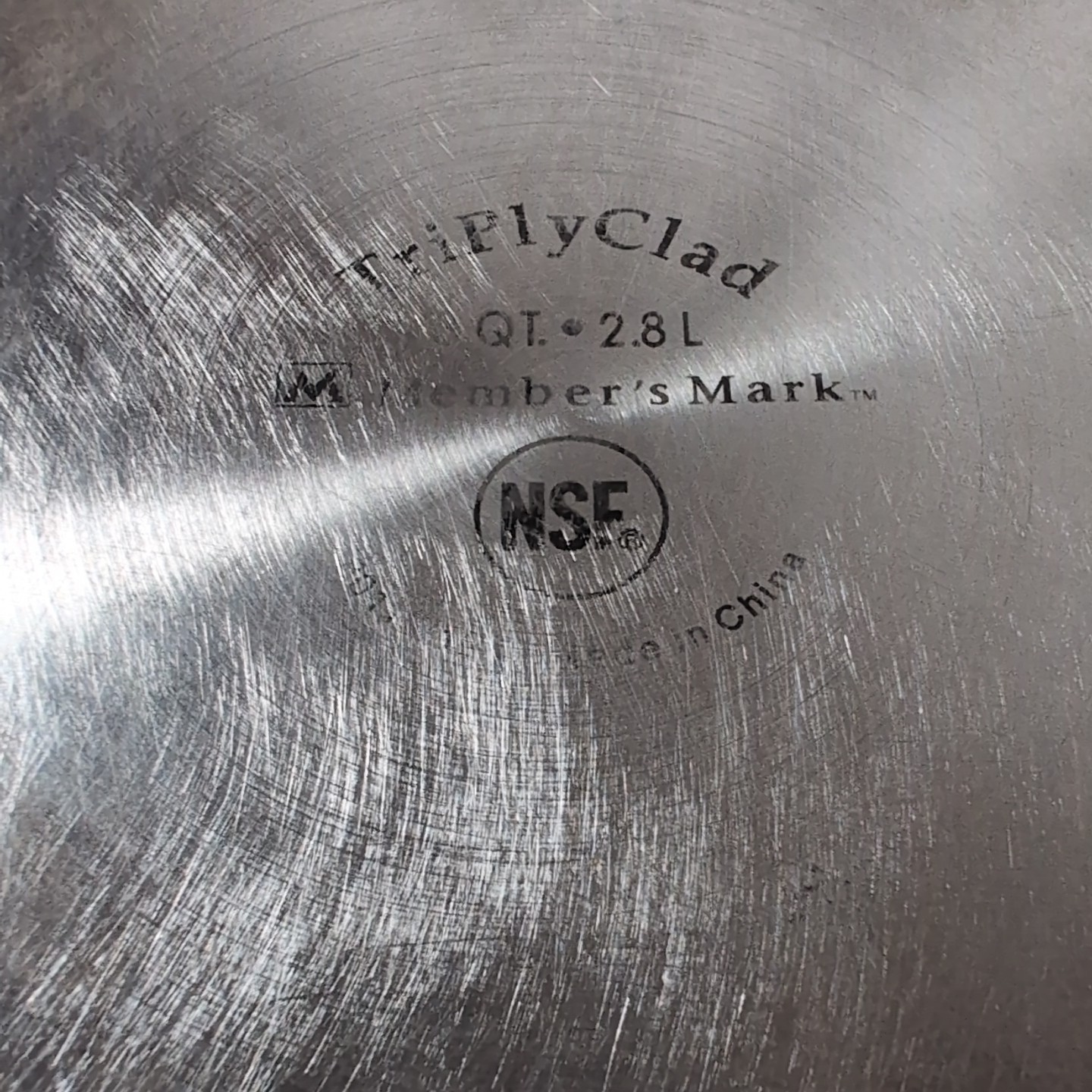 Member’s Mark TriPlyClad Stainless Steel 3 Quart Sauce Pan No Lid Cookware Piece