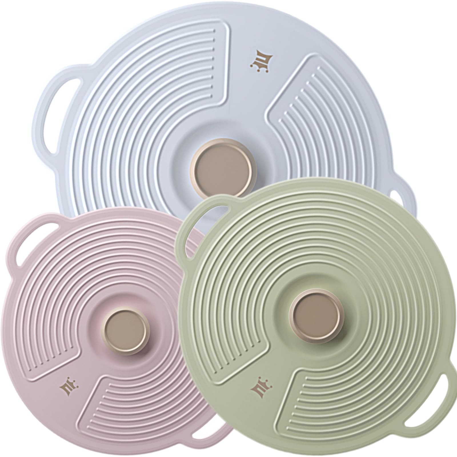 Silicone Lids for Bowl 3 Pack, Microwave Splatter Cover with 3 Sizes Reusable…