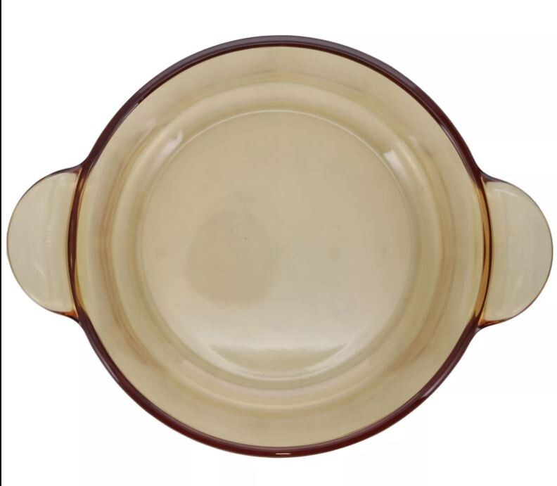 Visions VM1.25 1.25L Amber Glass Casserole Dish/Dutch Oven