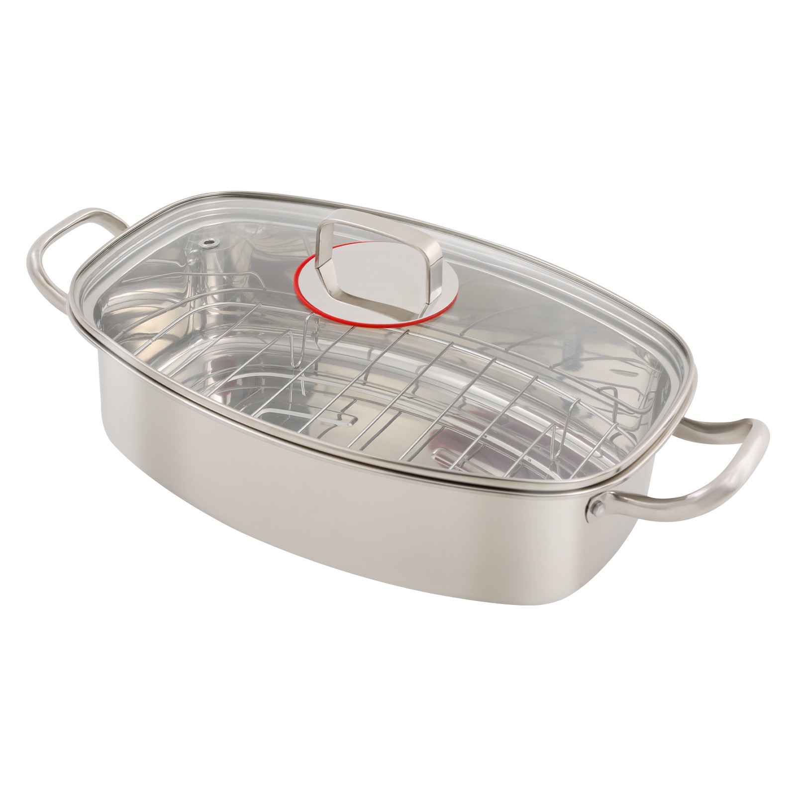 47cm Steamer for Cooking, 6L Stainless Steel Steamer Pot W/ Timer Gloves