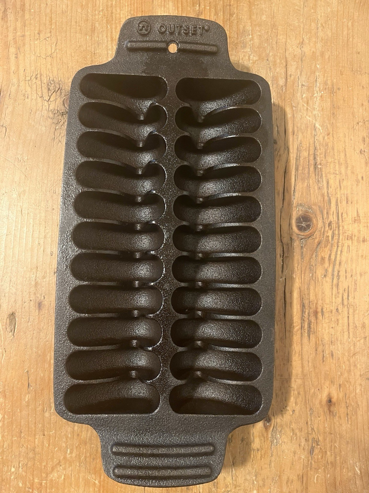 Outset Cast Iron Grill and Serving Pan for Shrimp