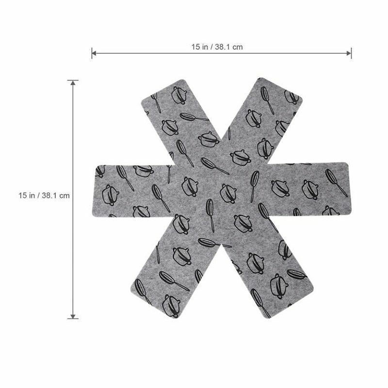 5pcs Non-stick Protection for Pad Pan 38*38cm Divider Pads to Prevent Scratching
