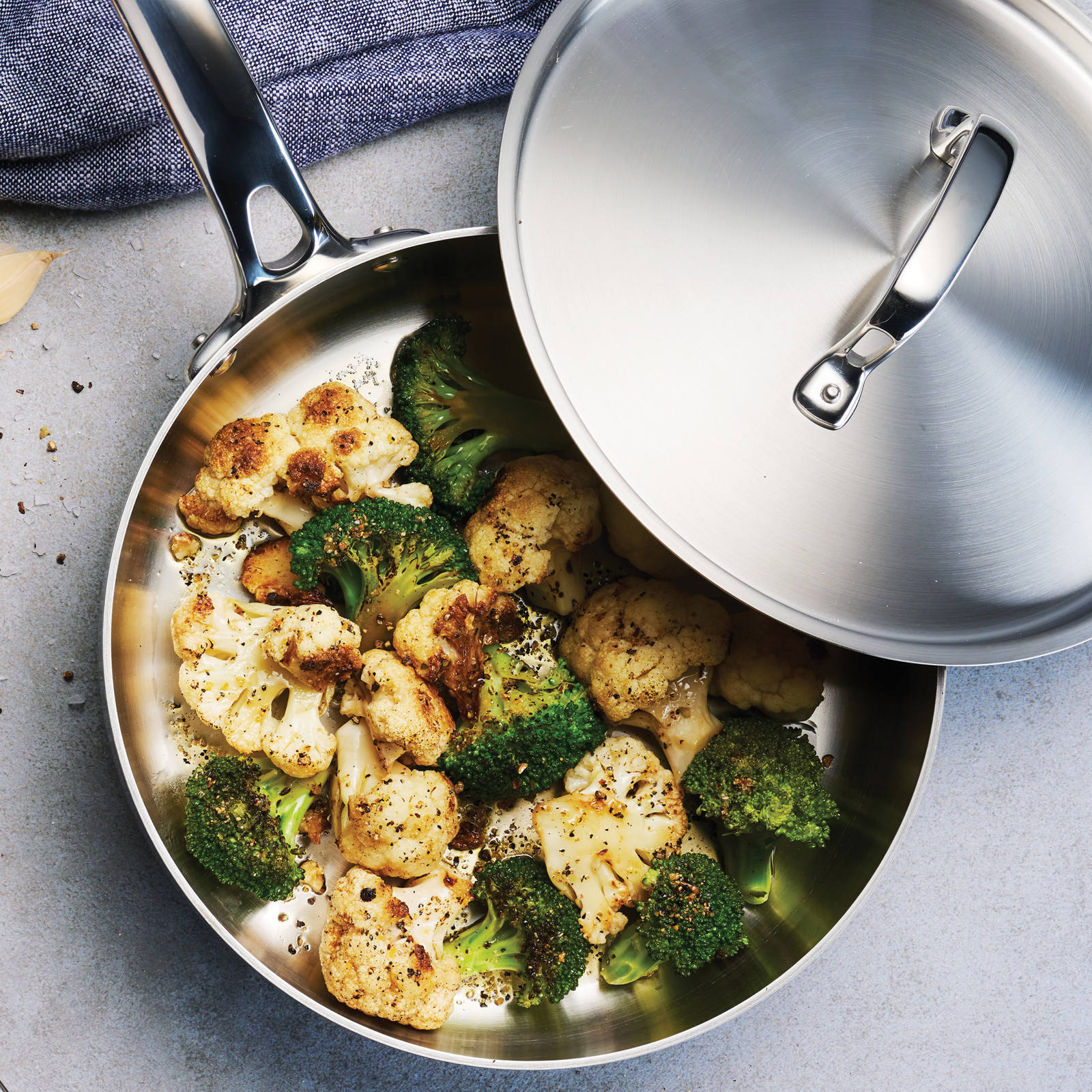 Tramontina 12-Piece Tri-Ply Clad Stainless Steel Cookware Set