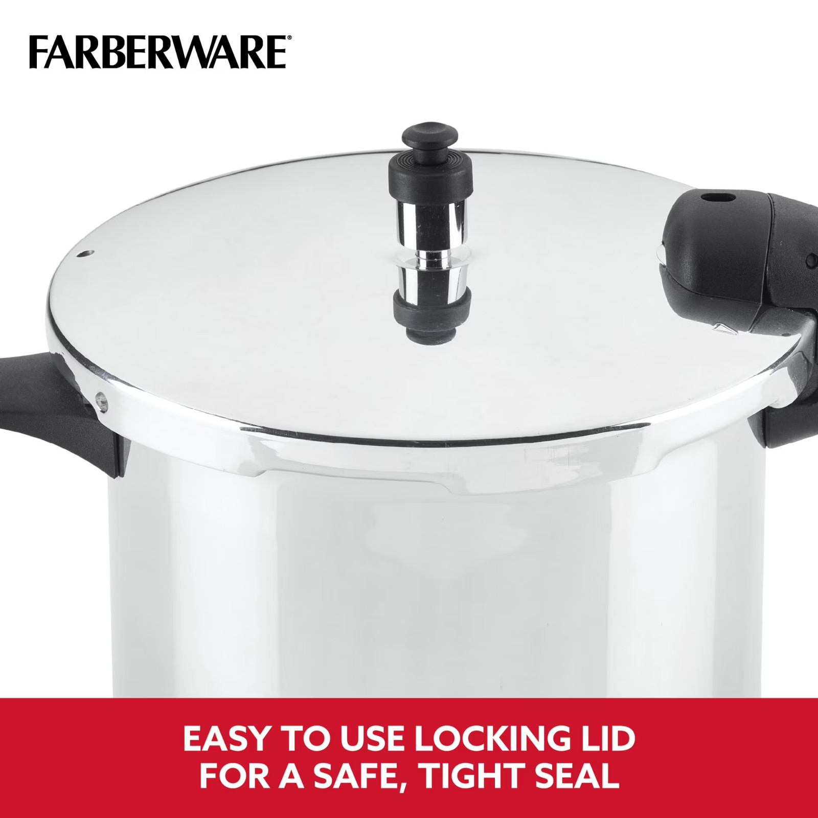Farberware 6-Quart Aluminum Stovetop Pressure Cooker, Induction Ready