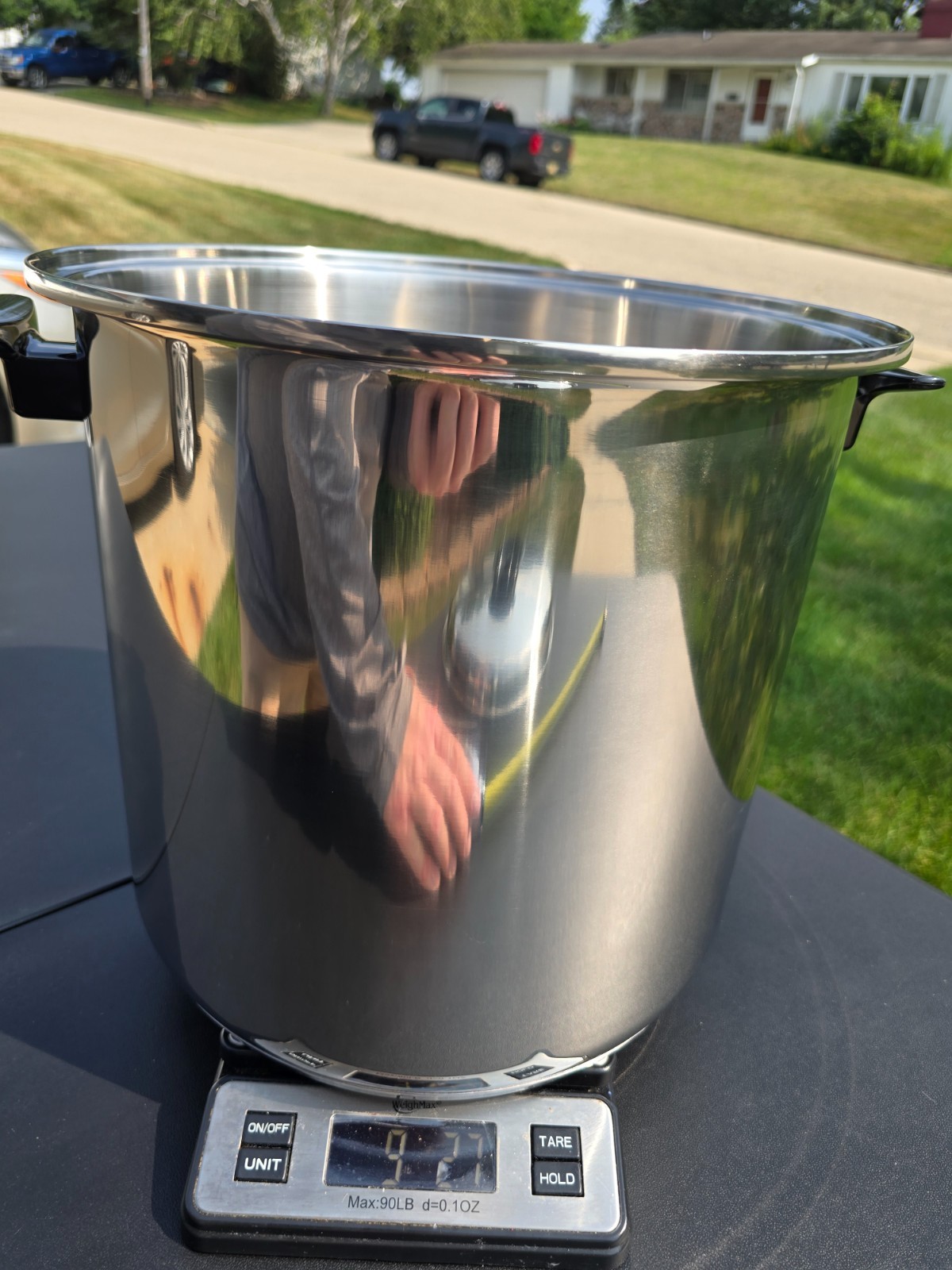 NEW! HUGE! West Bend Regal Ware 20 Qt Stainless Steel Stock Pot Pan & Lid USA