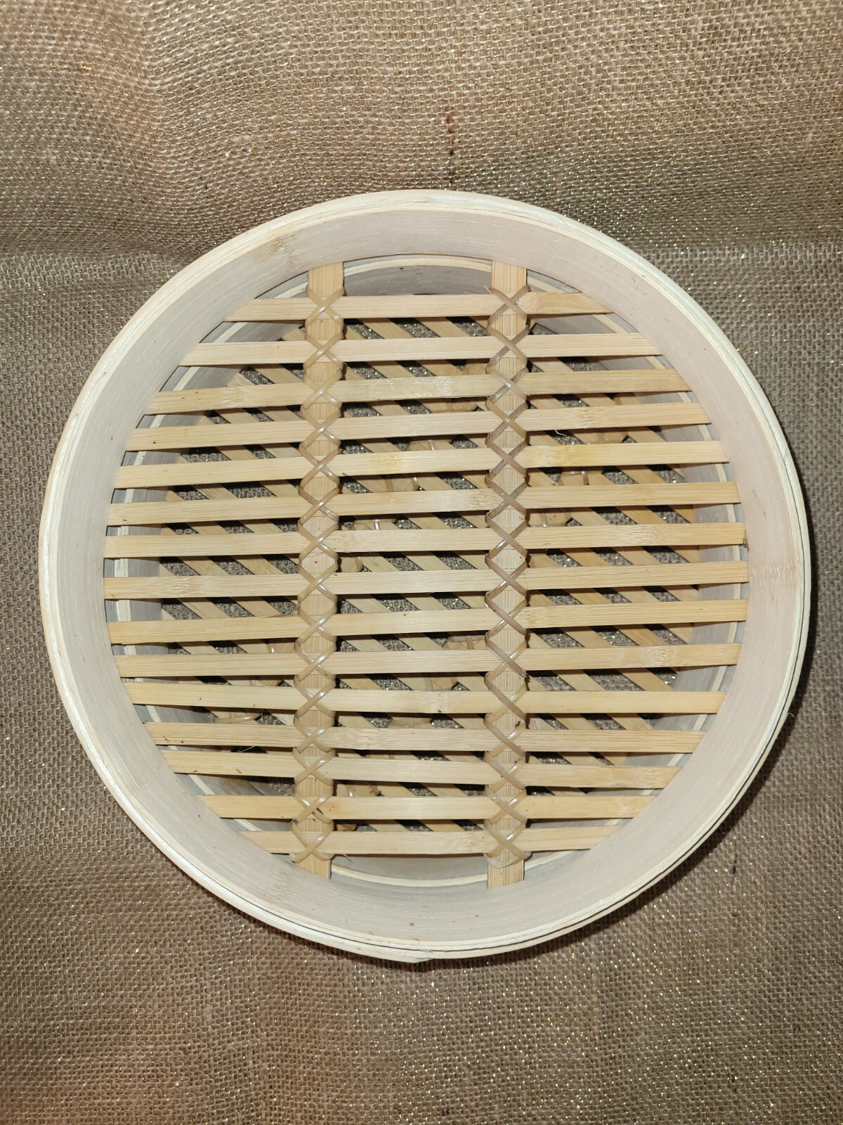 10″ Natural Bamboo Steamer Cooker 2 Tier Levels & Cover Stackable Asian Oriental
