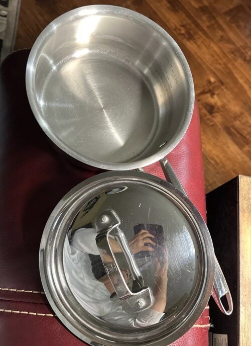 JA Henckels International 2 Qt 1.9L Stainless Steel Saute Pan & Lid