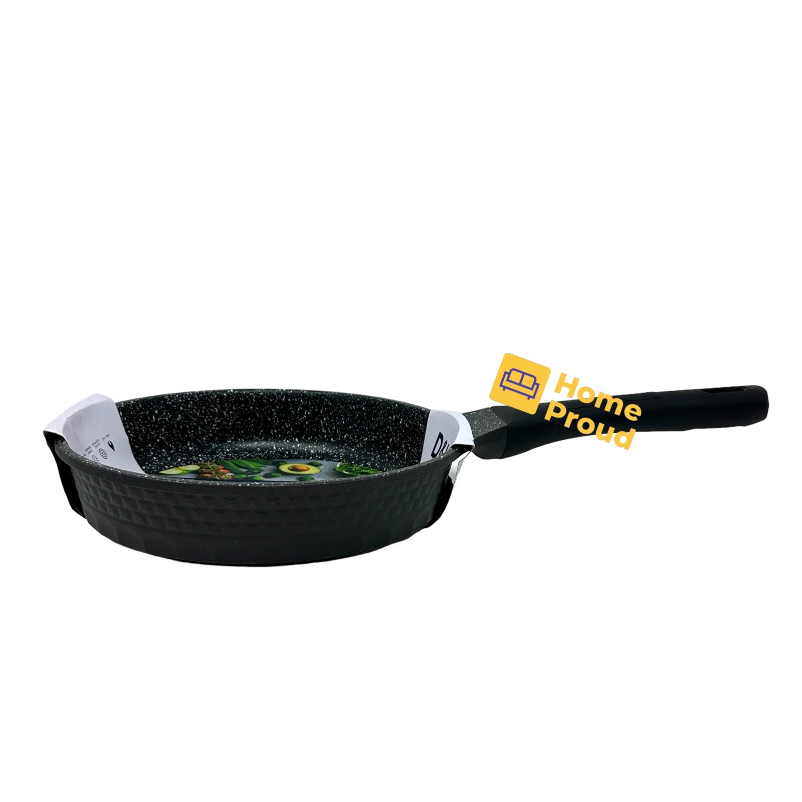Premium Frying Pan D&W Skillet Nonstick Heavy Duty Kitchen Cookware 9.5 in Black