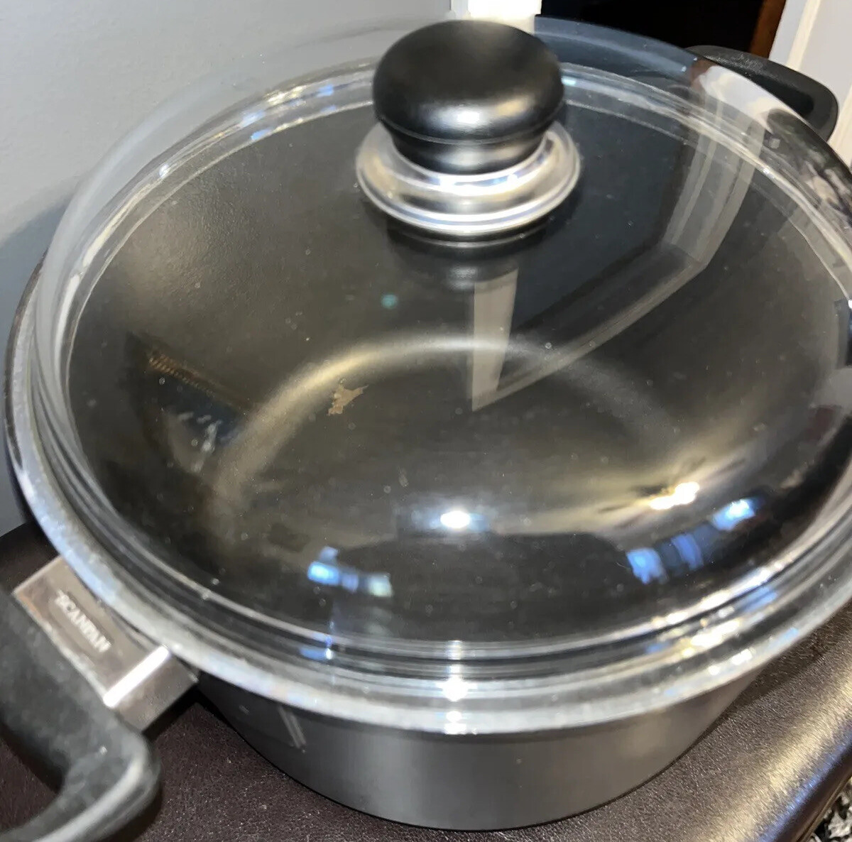 Scanpan Ceramic Titanium Pot With Lid**peeled Coating Inside **