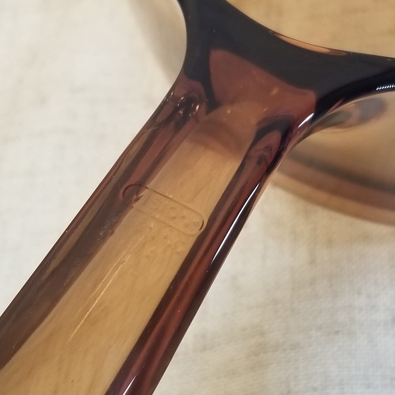 Pyrex Corning Ware Visions Amber Cookware 1.5 L Liter Saucepan Pot Lid Vtg EUC