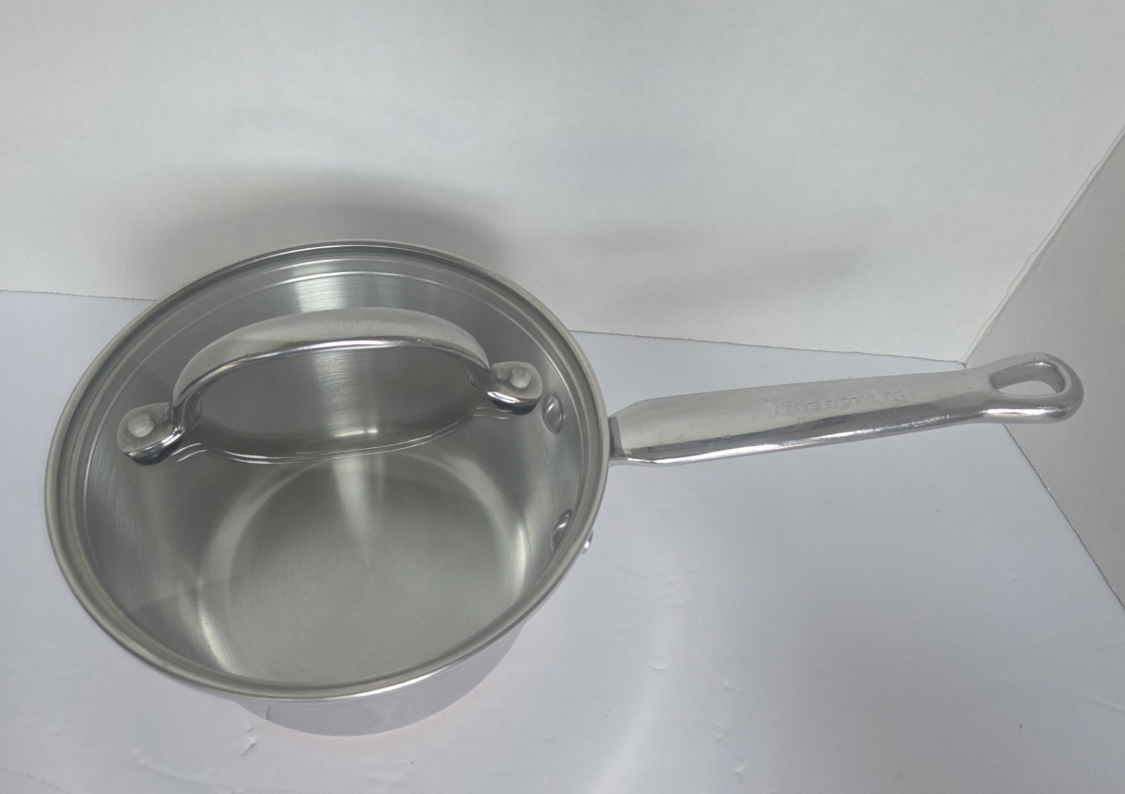 Kitchenaid 1.75 Qt 1.7 L 5-Ply Full Cap Copper Base Induction Compatible w/Lid
