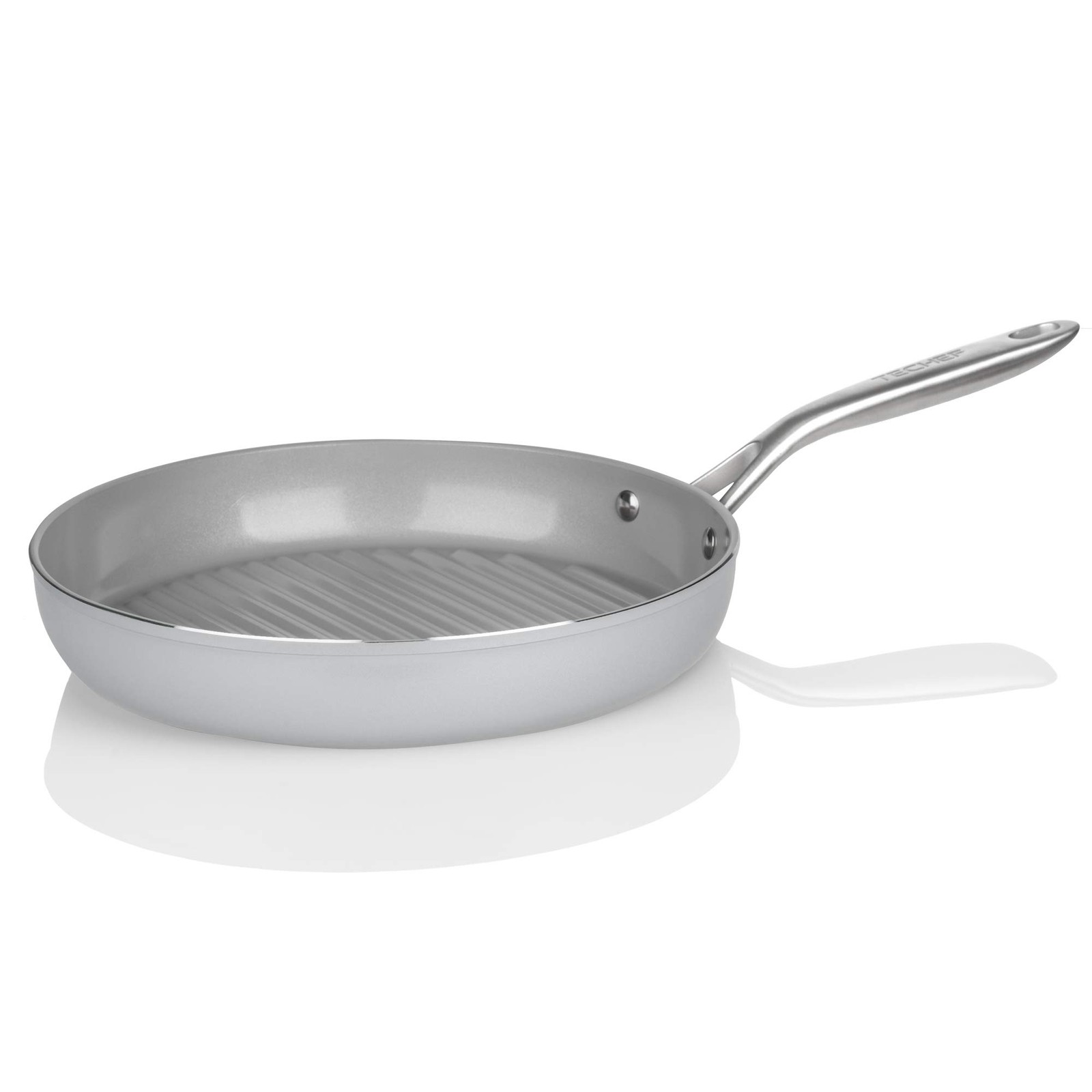 12 Inch Nonstick Grill Pan Heavy Gauge Aluminum Toxin Free Ceramic Coating