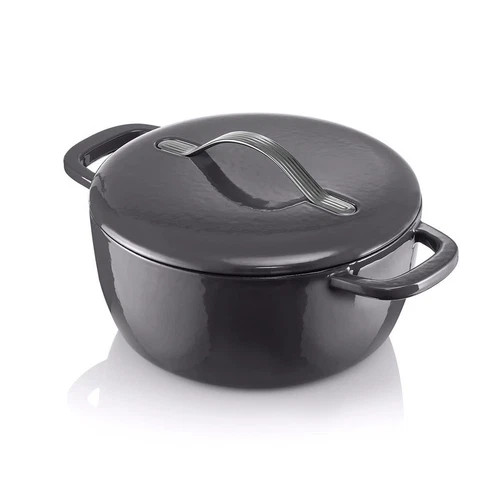 Tupperware Cast Iron Enamel Coating Dutch Oven, Cocotte 5.5Qt / 5.4L New In Box