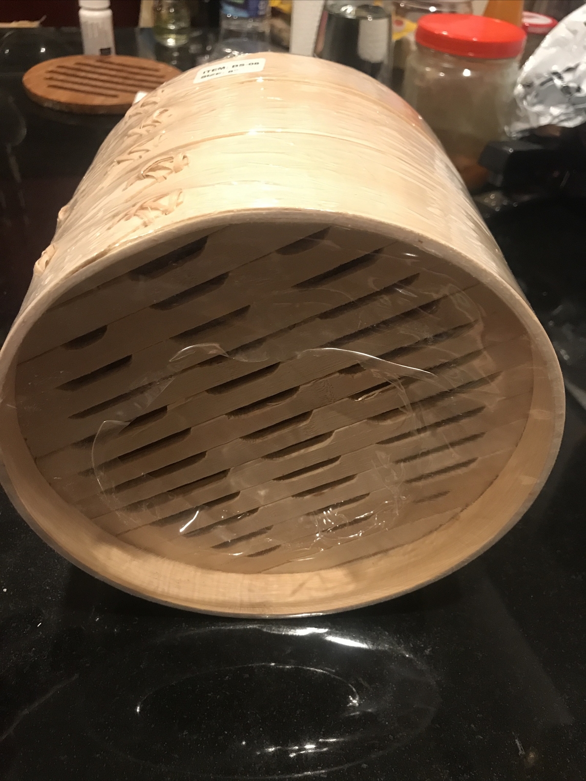 Bamboo Steamer Classic 8″ 2 tier steam basket Asian cooking Brand New