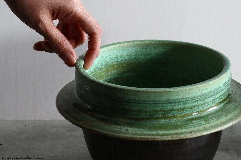 DOPPOEN Hagama Rice Cook Donabe Clay Pot 5-Go (about 900cc) w/Wooden Lid