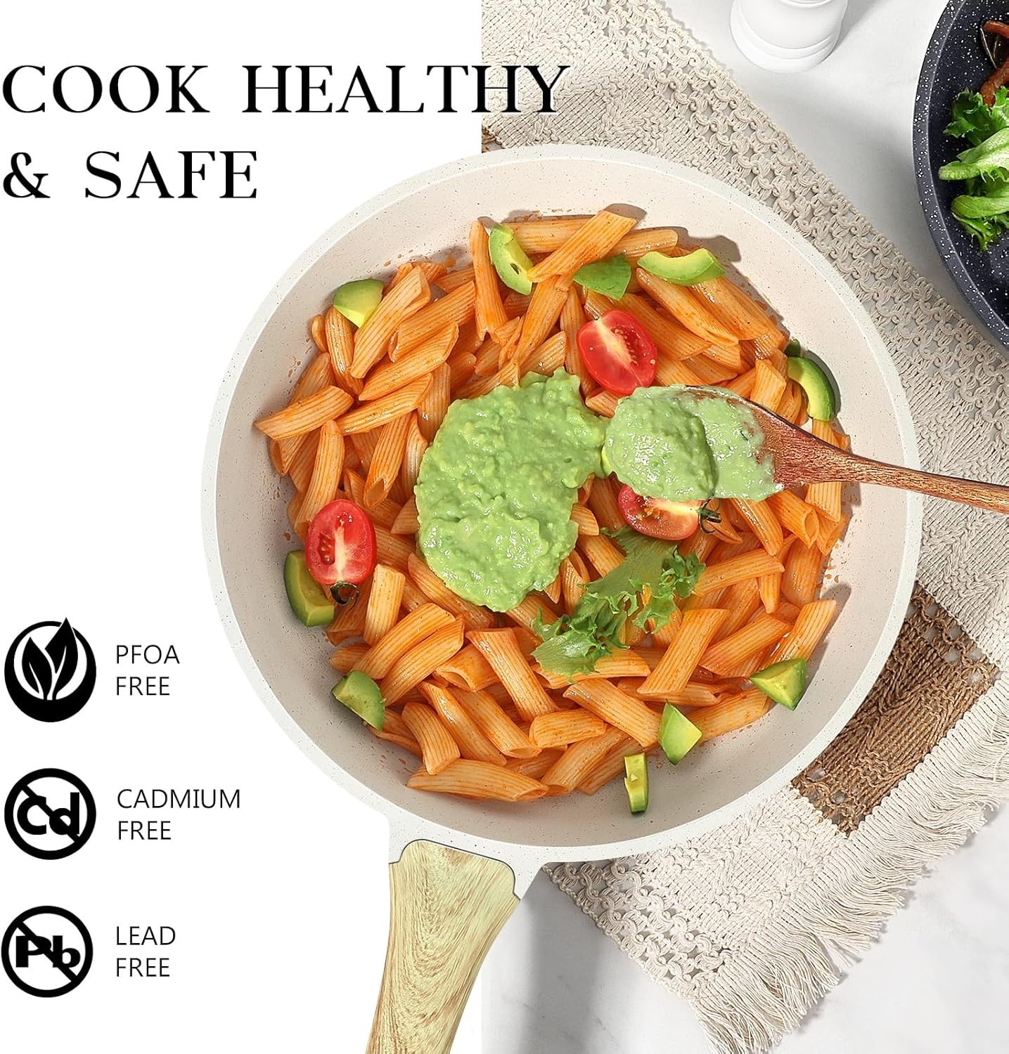Eco-Friendly 9.5” Nonstick Omelette Pan – Aluminum with Heat-Resistant Handle
