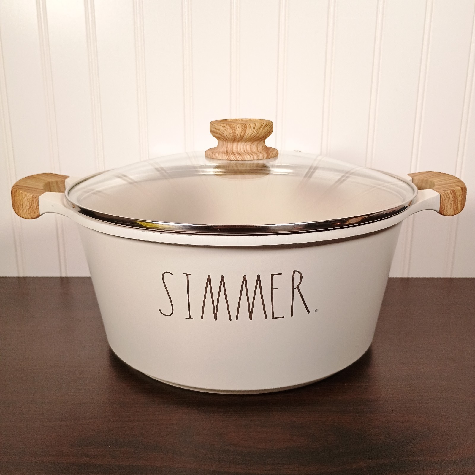 RARE Rae Dunn 10 Quart Simmer Pot White 10qt Large Pot With Lid