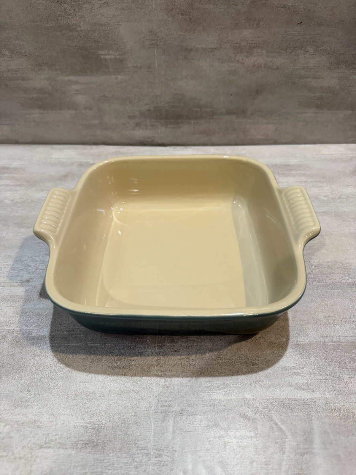 Le Creuset Ocean Blue/Teal Heritage Stoneware 9” Square Baker Casserole 22 cm