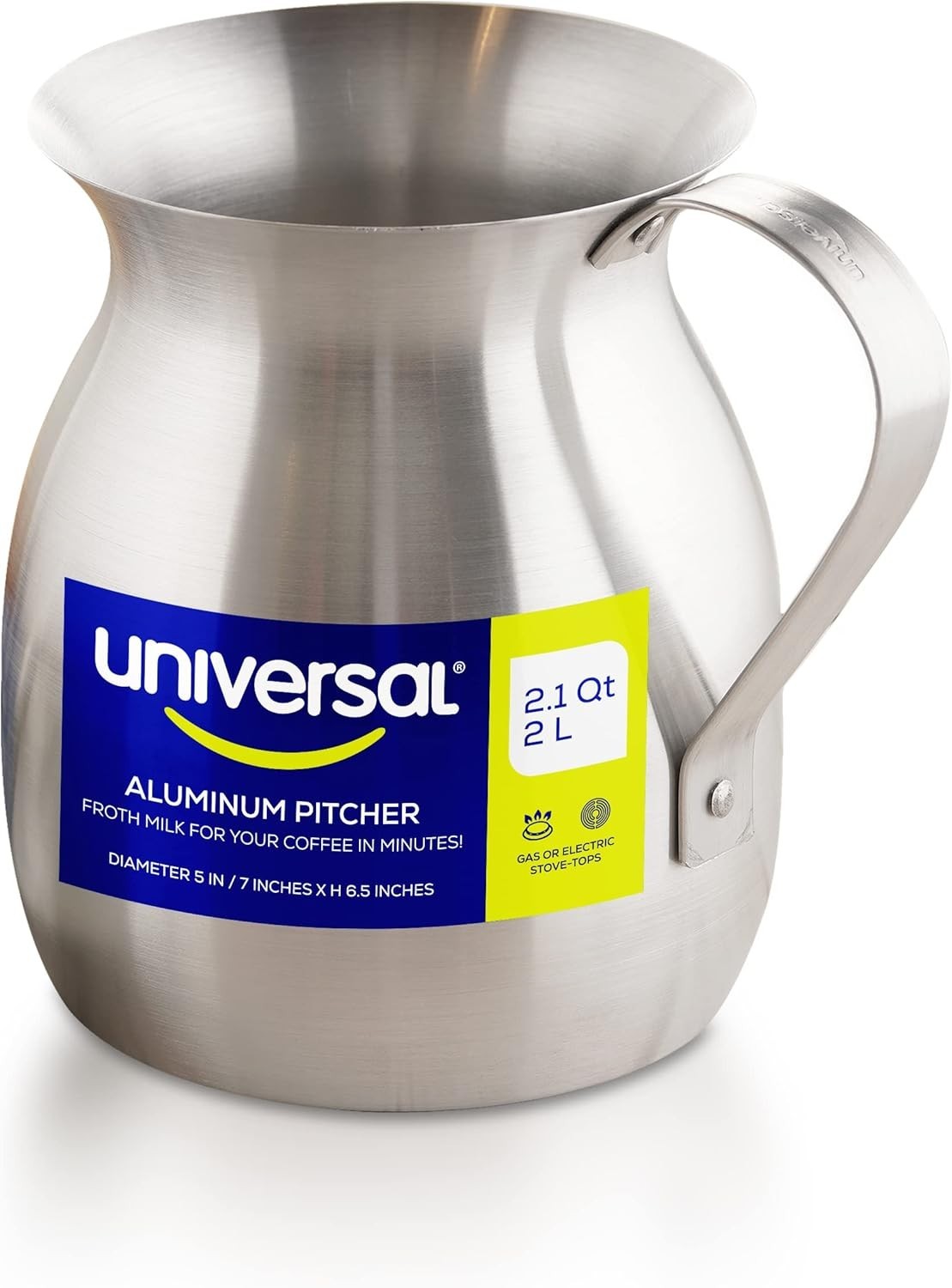 2.1 Qt 2L Aluminum Chocolatera Hot Chocolate Maker Frothing Pitcher Olleta Pot