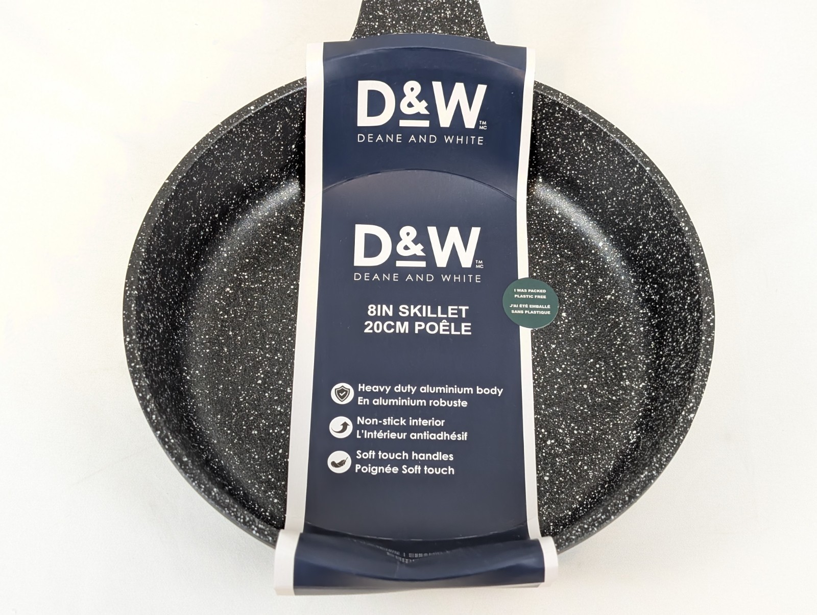 D&W Frying Pan 8 Inch Nonstick FRY Skillet Black Deane & White Premium Cookware