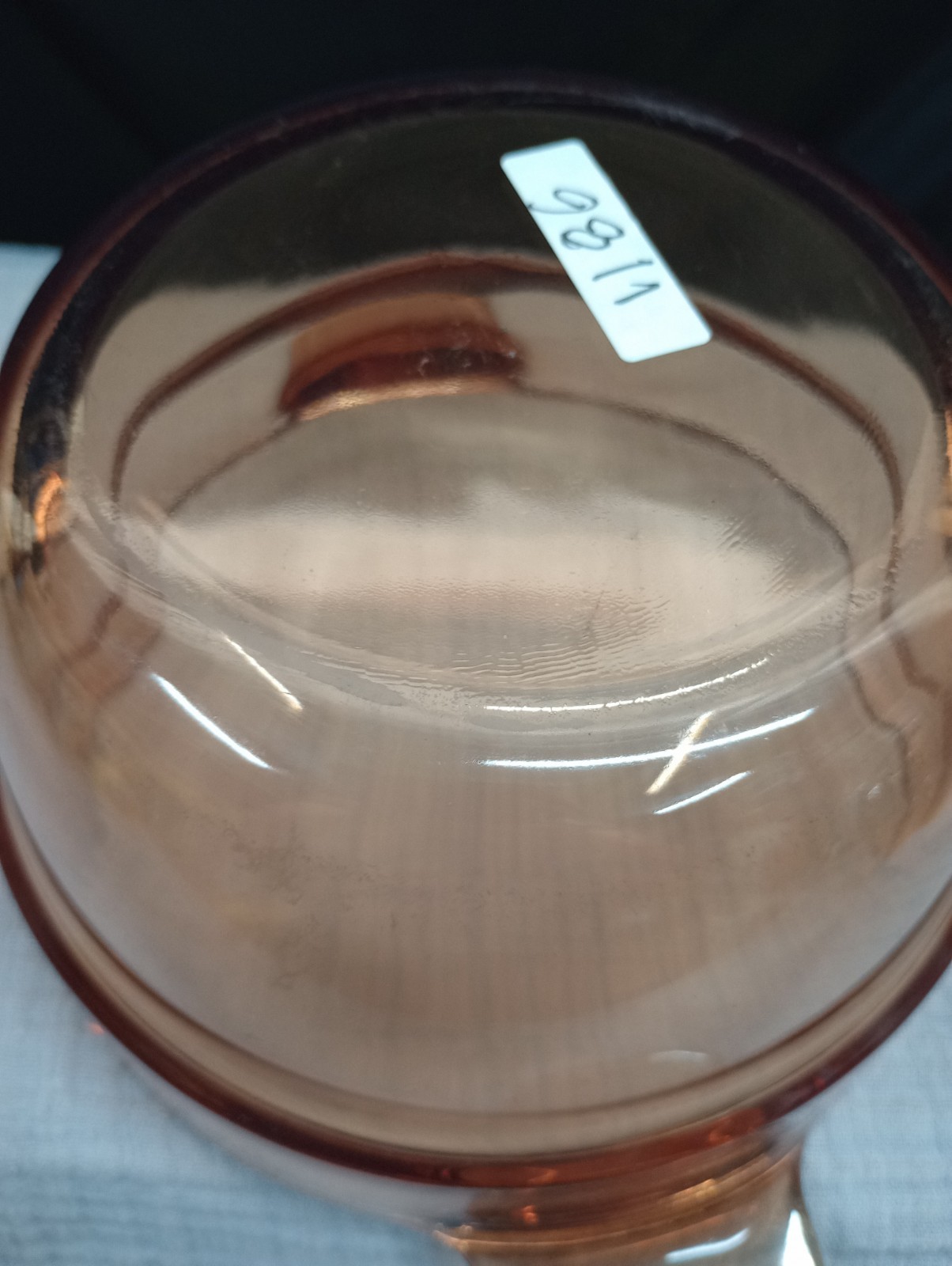 Corning Vision Ware Double Boiler Insert Amber Glass V-20-B France Pyrex