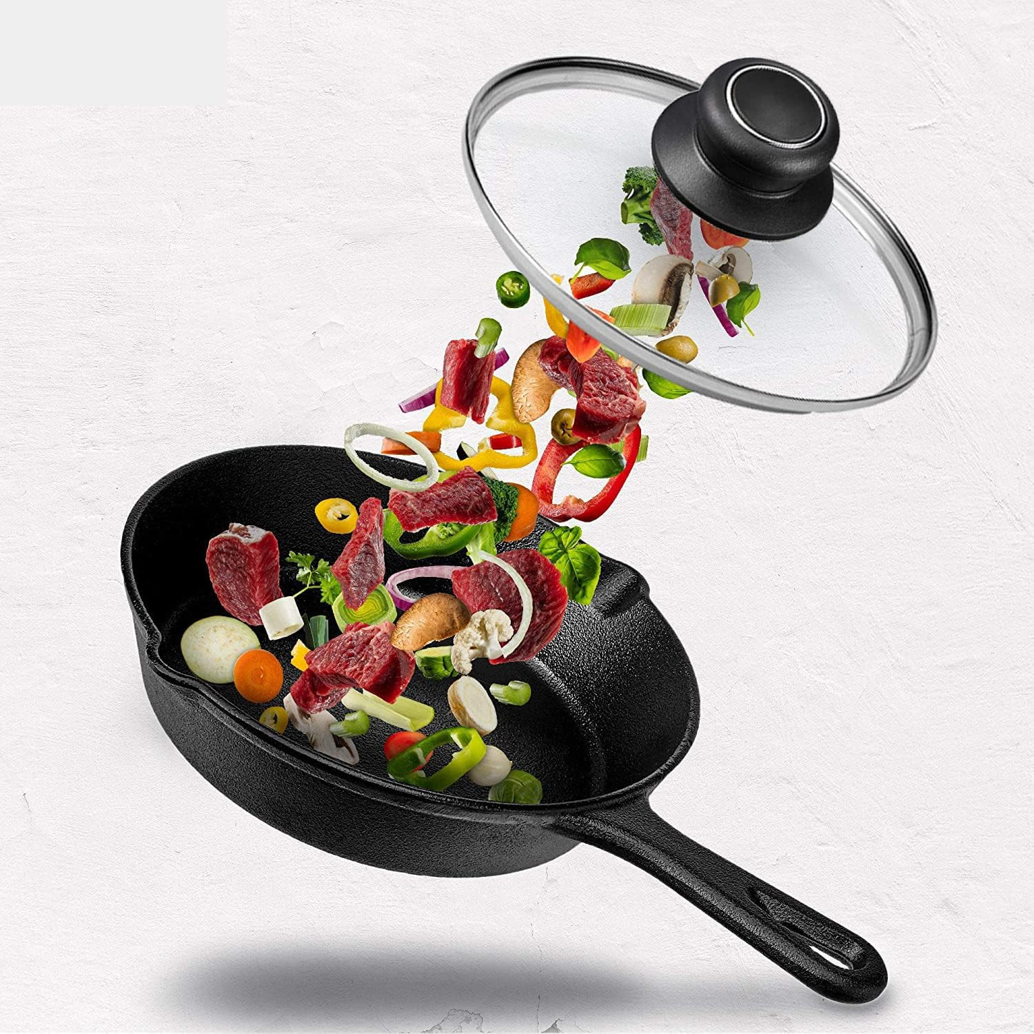 11 Inch Pan Lid, Frying Pan Lid, Fry Pan, Skillet Lid, Pot Cover with Handle, Te