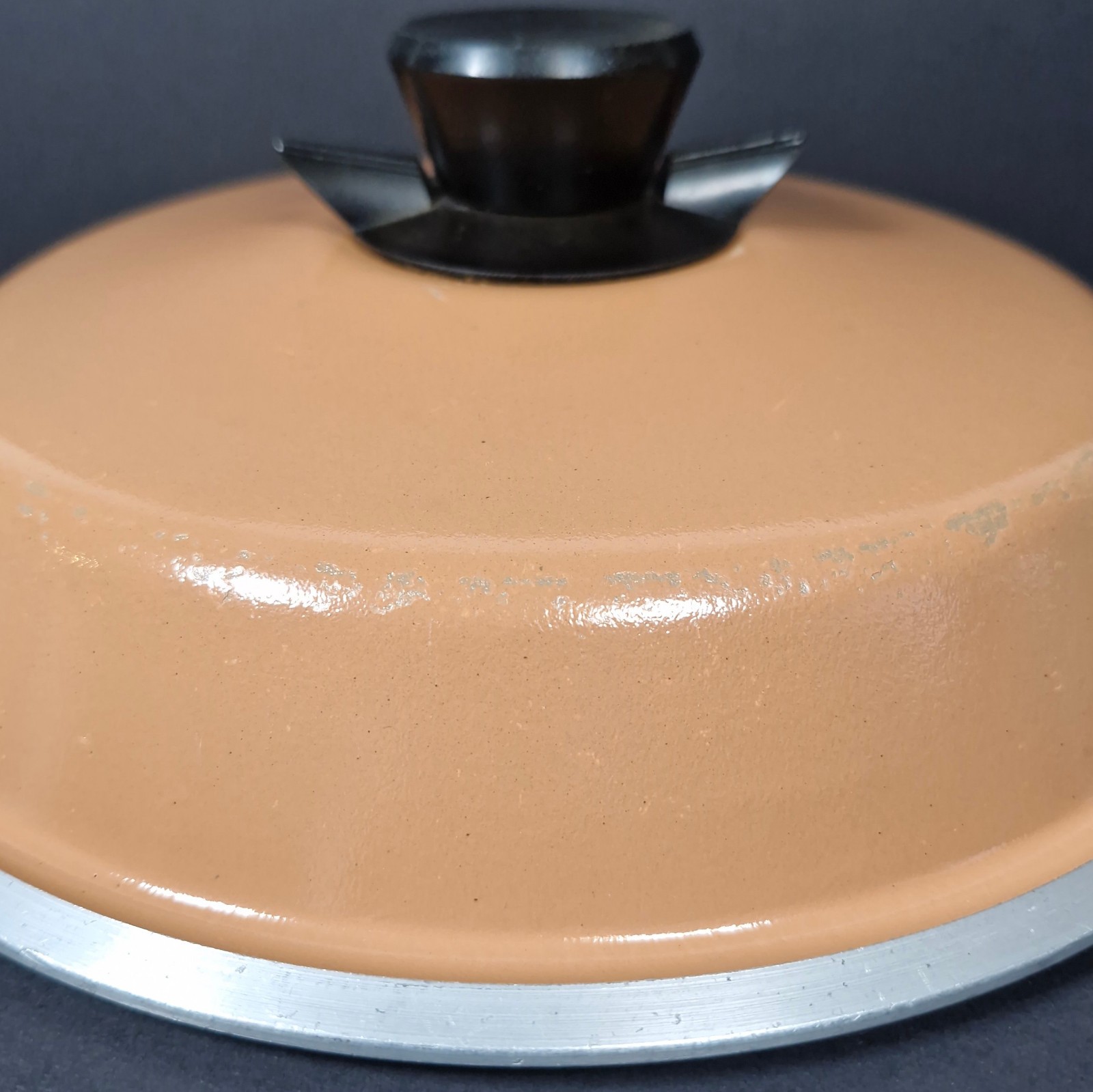Bessemer Lid Only Caramel Brown With Knob And Steam Vent 24.75 cm