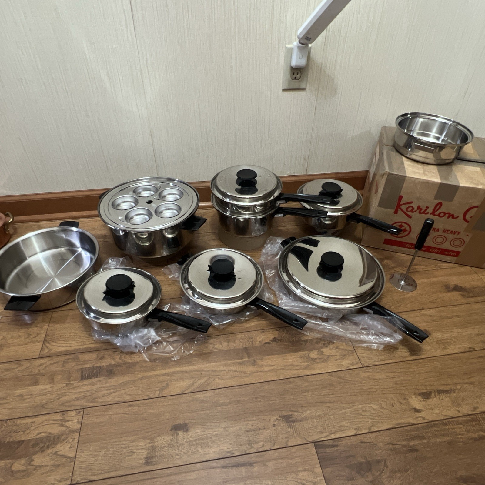 lifetime west bend waterless cookware pots pans made USA Vacumatic UNUSED NEW
