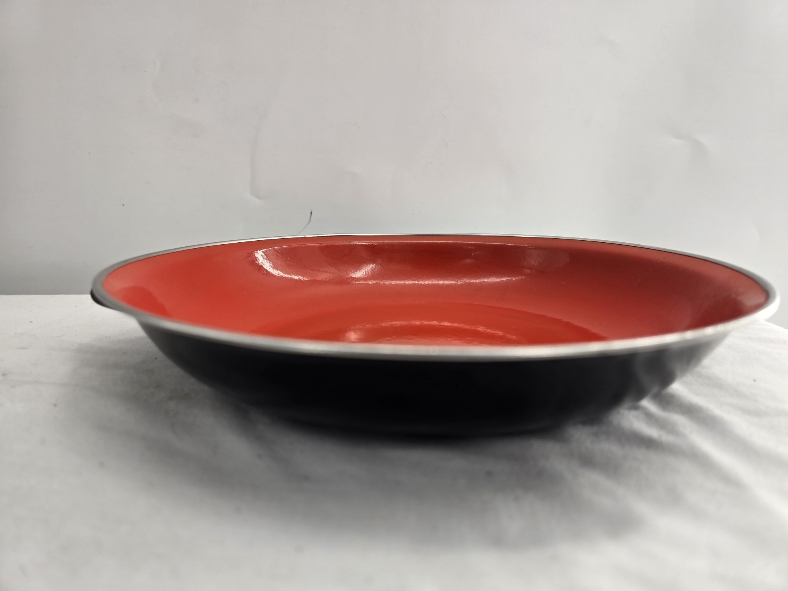VTG Mid Century Modern Yugoslavian Emo Celje 3-Piece Enamel Nesting Sauté Pans
