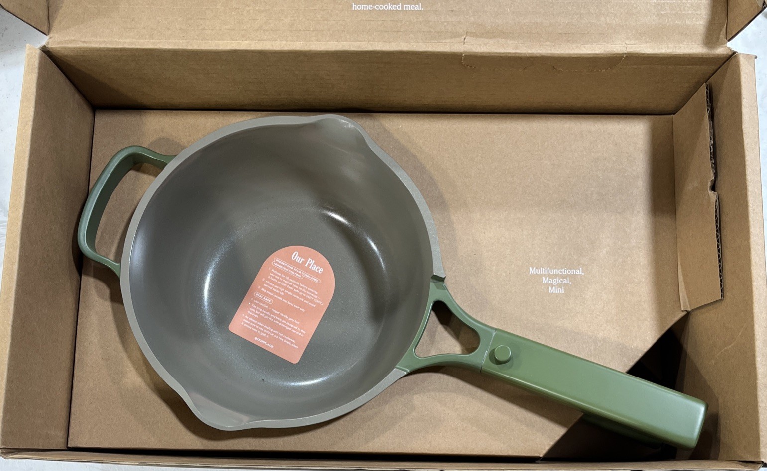Our Place Mini Home Cook Duo Pot Bundle Multi Functional Cookware Set Color Sage