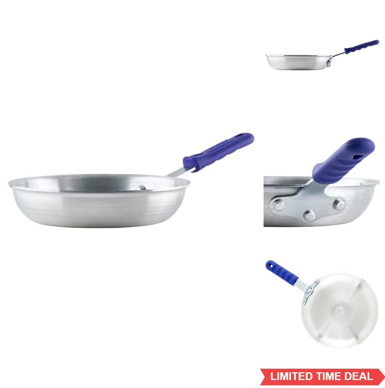 Aluminum Fry Pan Skillet 8 Inch Cool Touch Handle Commercial Grade Sautéing