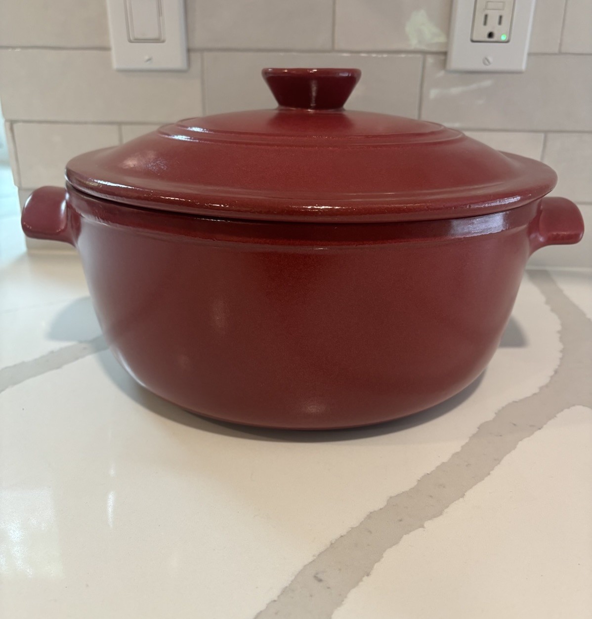 Emile Henry Red 5.5 qt Dutch Oven