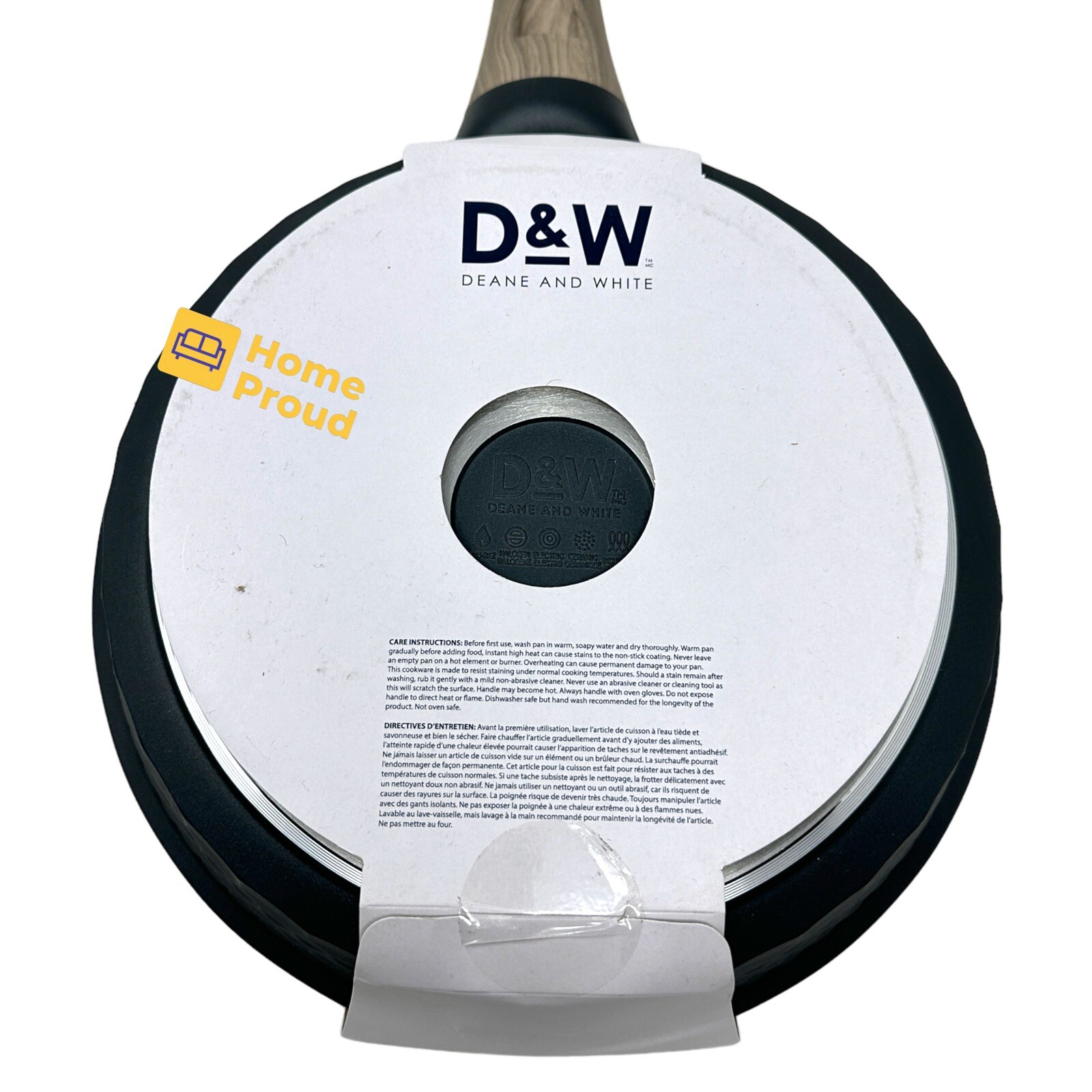 Skillet Frying Pan Nonstick 9.5 Inch Deane & White Heavy Duty Kitchen Cookware