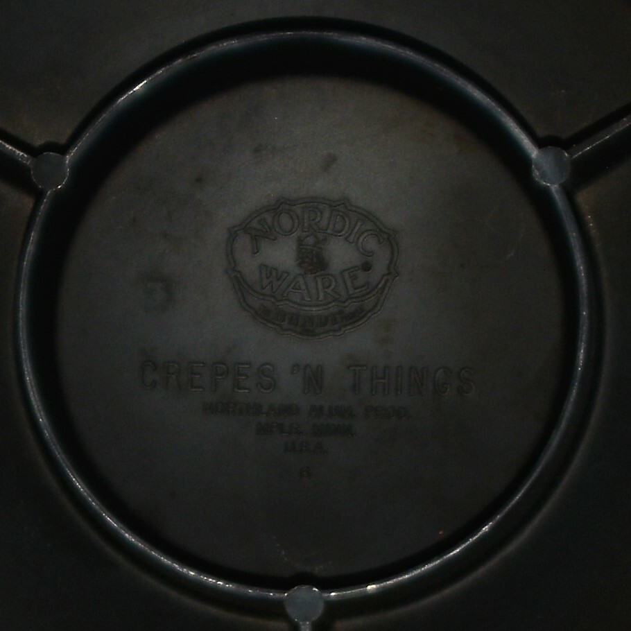 Nordic Ware Cast Aluminum Crepes ‘N Things Crepe Pan – Bundt USA Vintage 1970’s