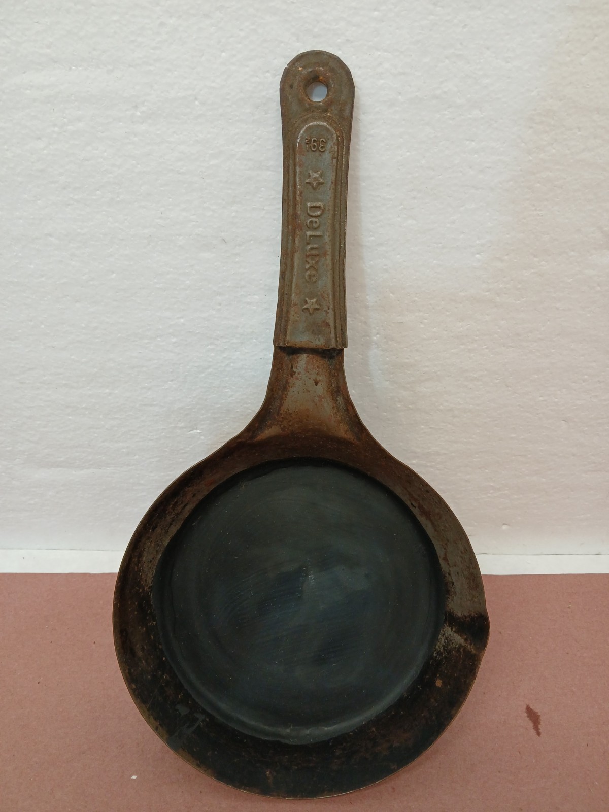 Vintage Cold Handle Style No. 39 1/2 Cowboy Camping Skillet Frying Pan Unmarked