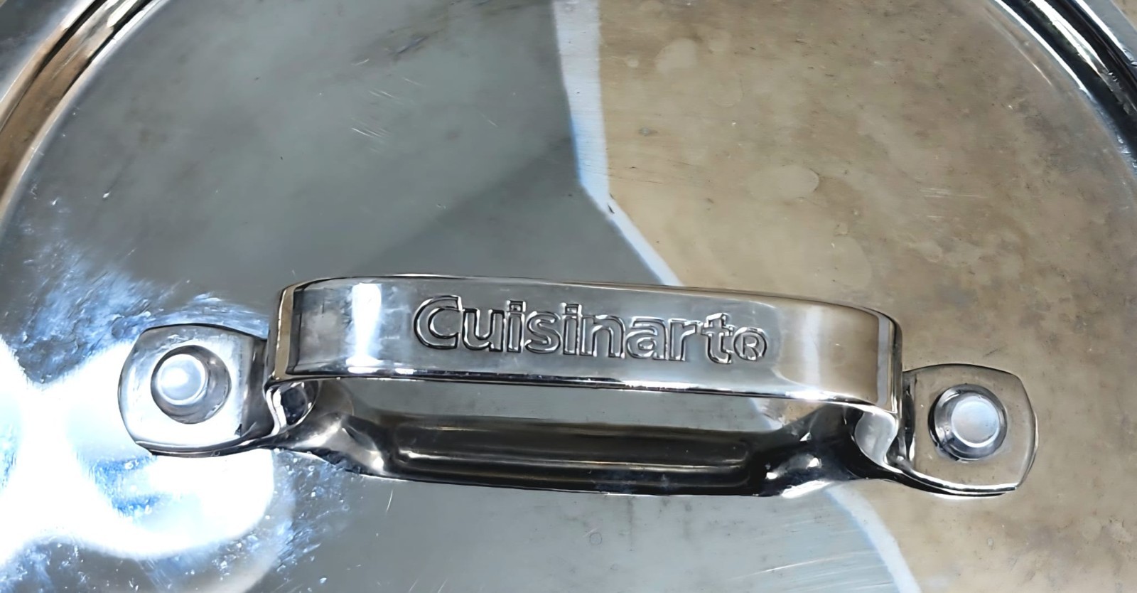 Cuisinart Replacement Lid Stainless Steel 7″ Outer Rim Cookware Pot Pan Cover