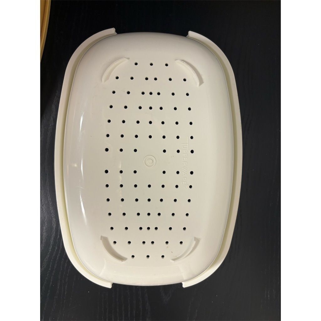 Vintage Tupperware Harvest Gold 3 piece Steamer
