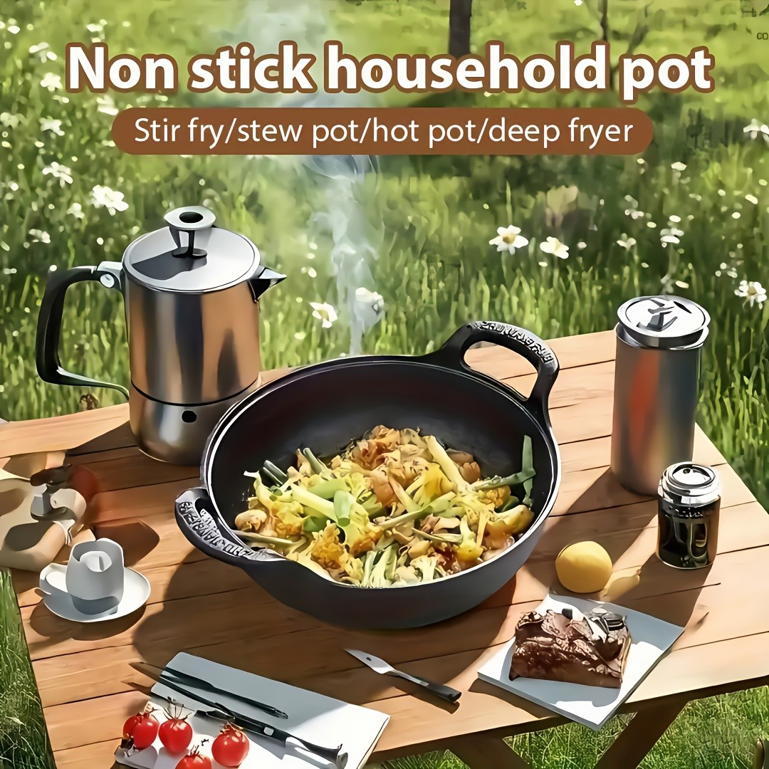 1/2pcs Versatile Pre-Seasoned Cast Iron