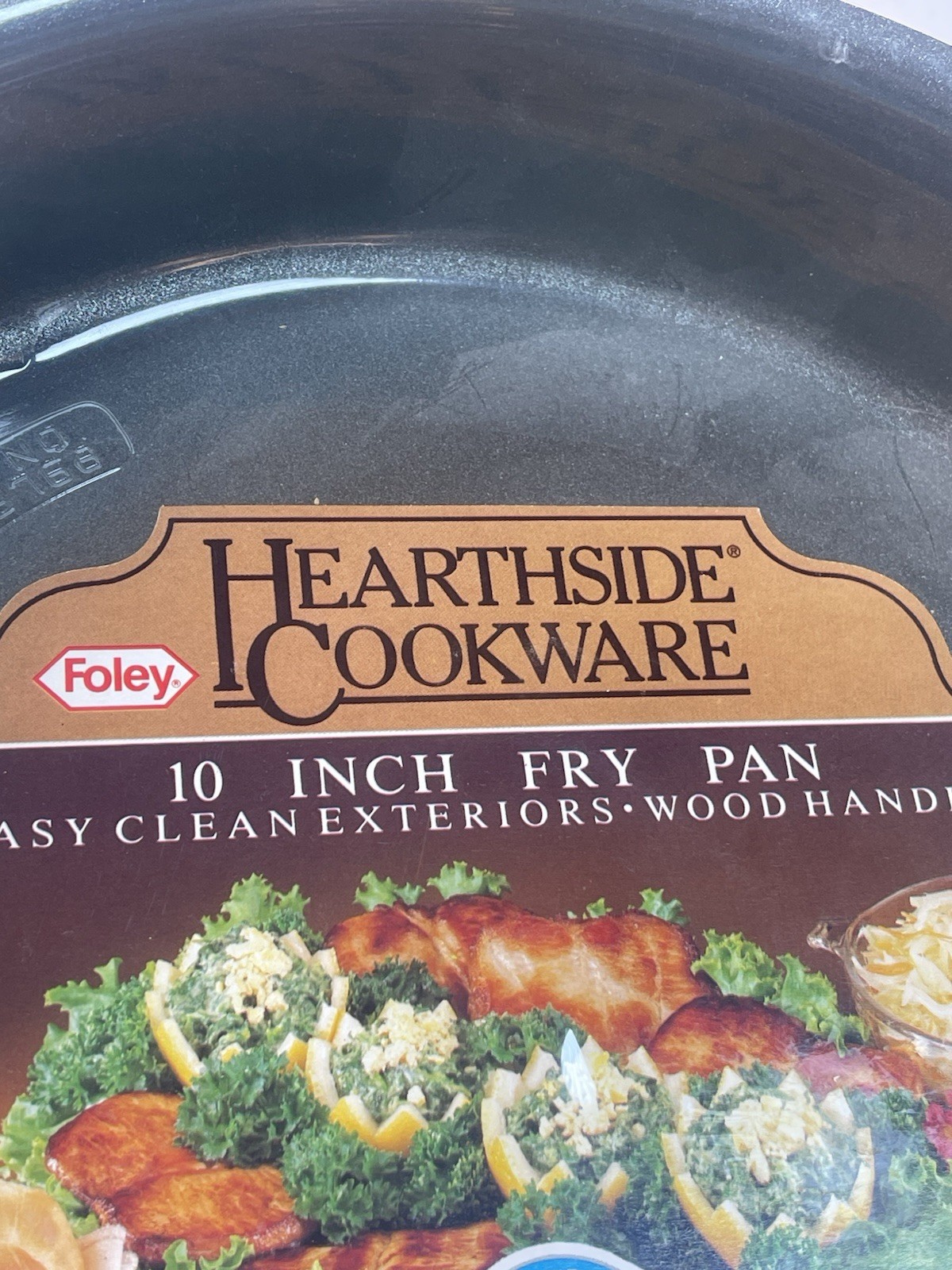 Vintage Foley Hearthside Cookware 10” Fry Pan SilverStone Nonstick Wood Handle