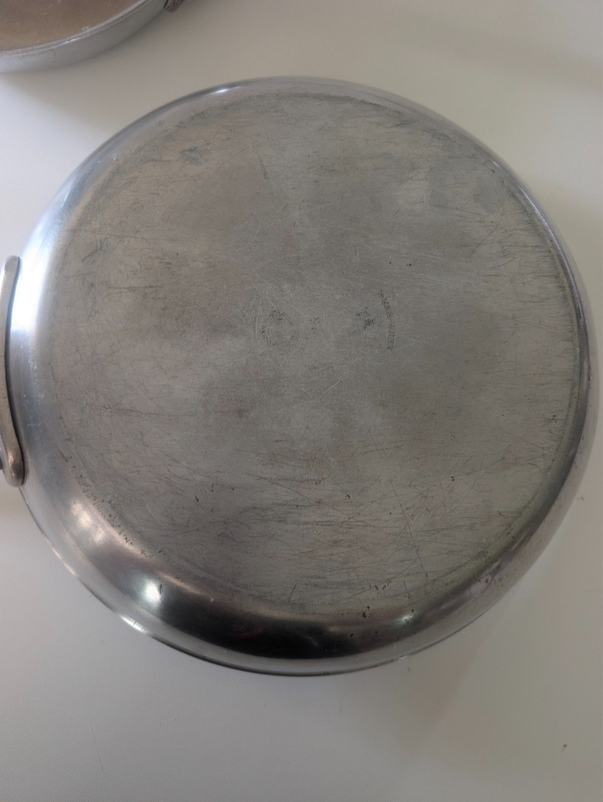 Vintage Dura-Ware Commercial Aluminum Fry Pan Skillet Lot 912 911 Heavy Duty NSF