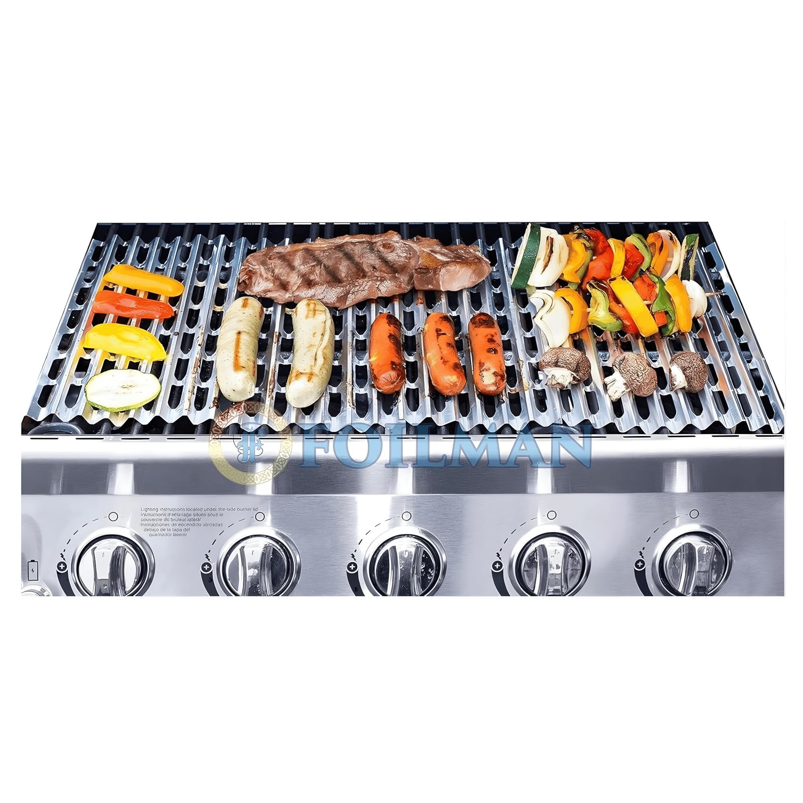 Clean Grill BBQ Disposable Aluminum Liners | 12 x 20 inch/Disposable Grill Gr…