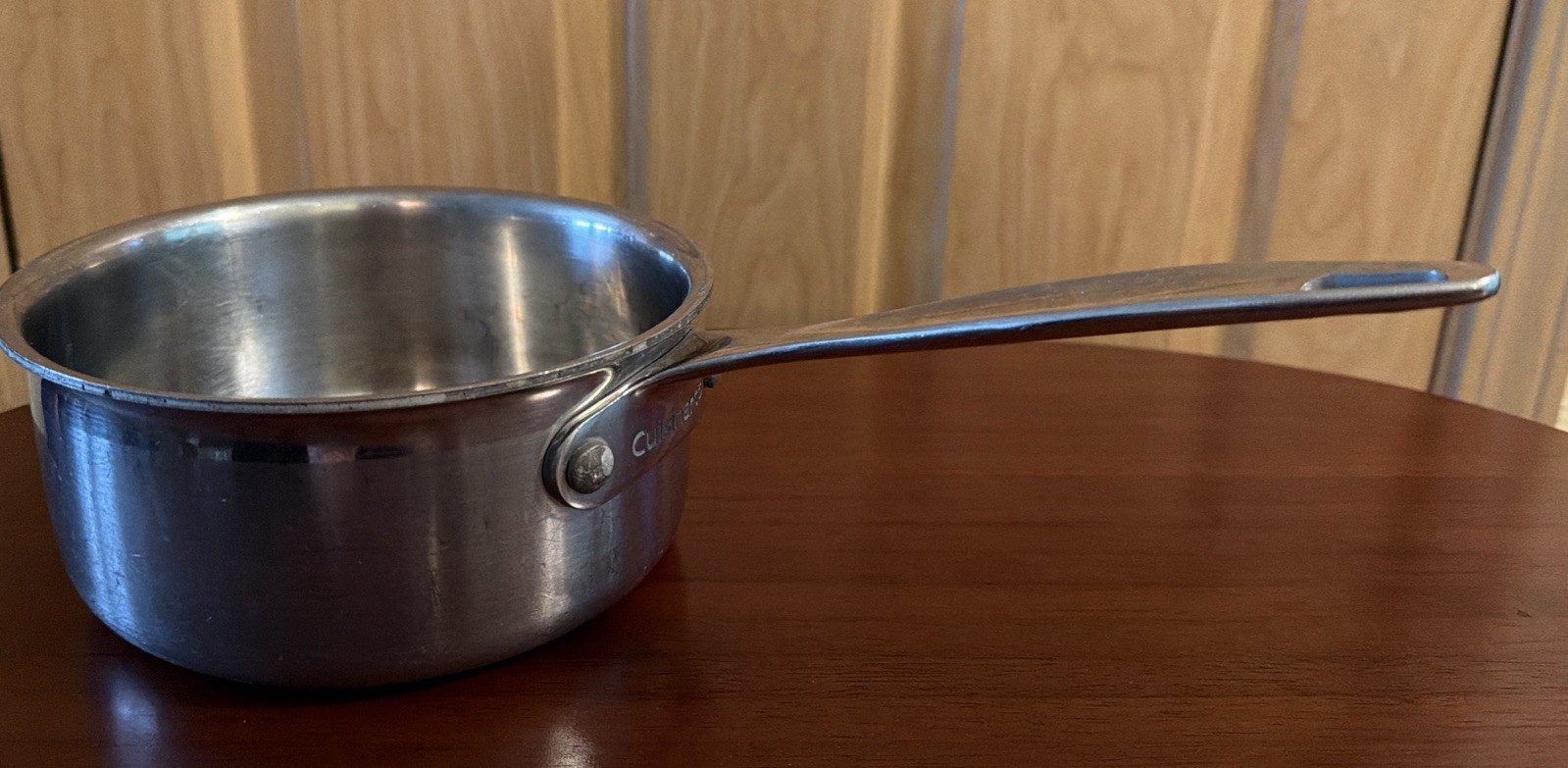 Cuisinart MultiClad TPCC19-16 Tri-Ply 1.5 Qt/1.4LSaucepan. Stainless Steel.GUC