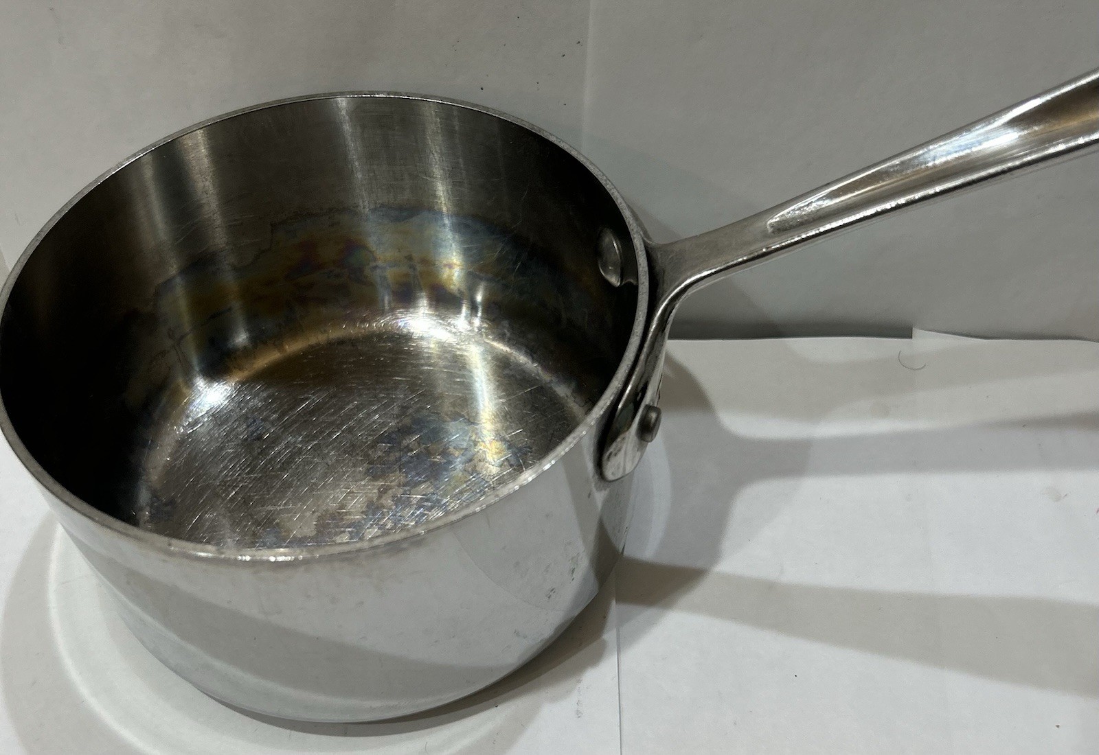 ALL CLAD POT NO LID 6” DIAMETER 3.5” TALL SAUCEPAN POT