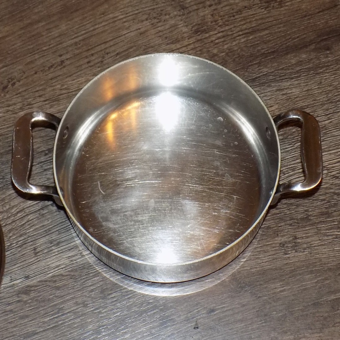 All-Clad Stainless Steel Petite Braiser Sauce Pan with Lid Silver Good Condition