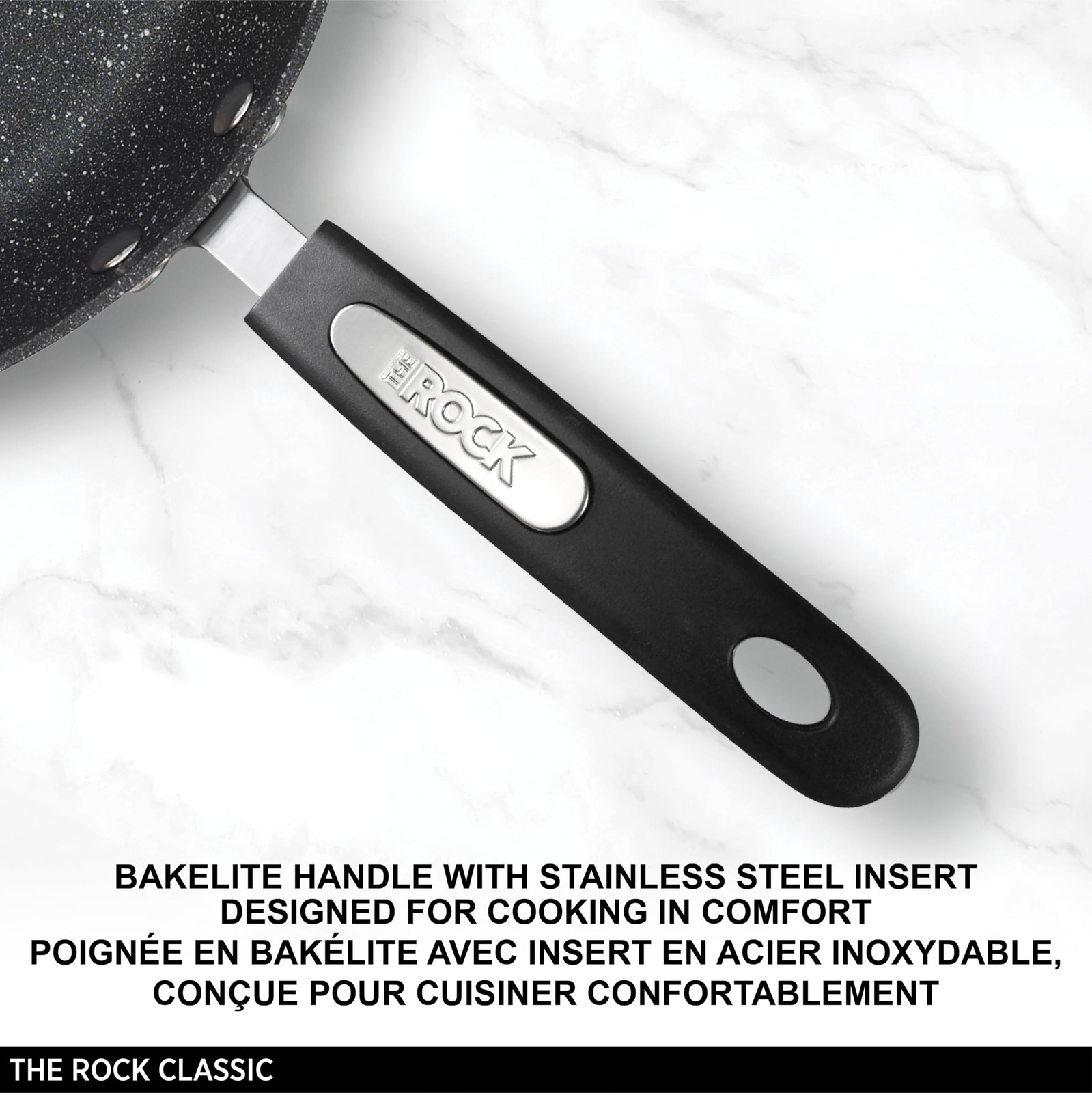 Starfrit The Rock 20cm (8″) Non-Stick Fry Pan – Durable Forged Aluminum – Ove…