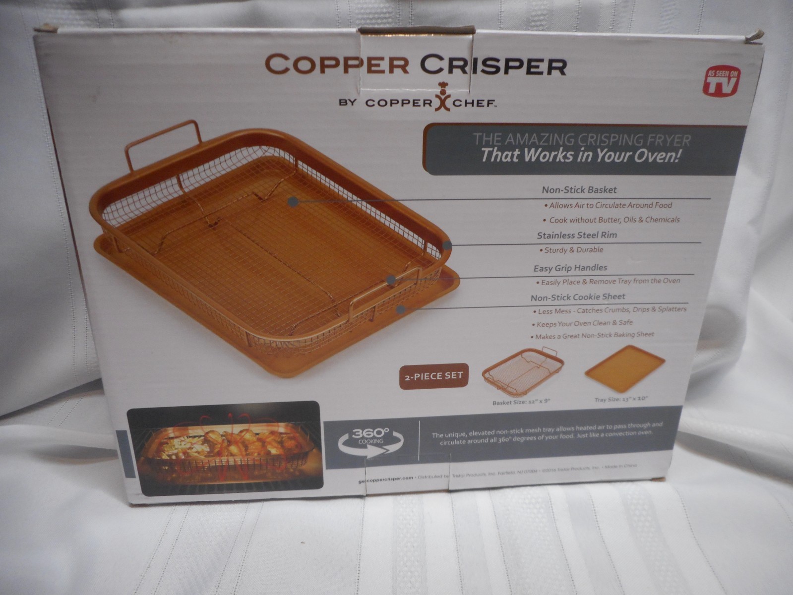 Copper Crisper By Copper Chef As Seen On TV Turns Oven Into Air Fryer