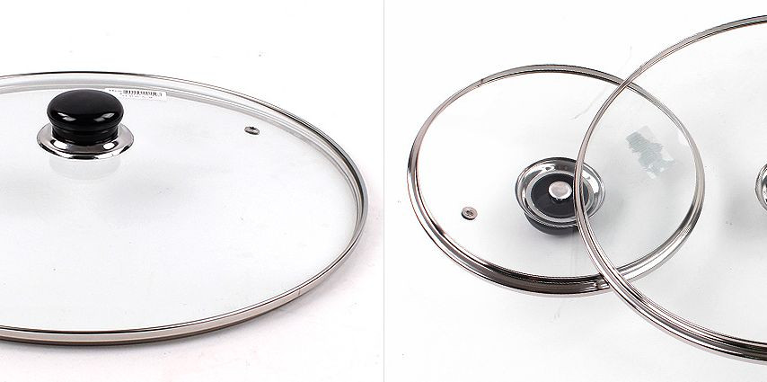 Multi Tempered Glass Cover Lid Only 18~34cm for Pot, Frying pan, Pan Replacement