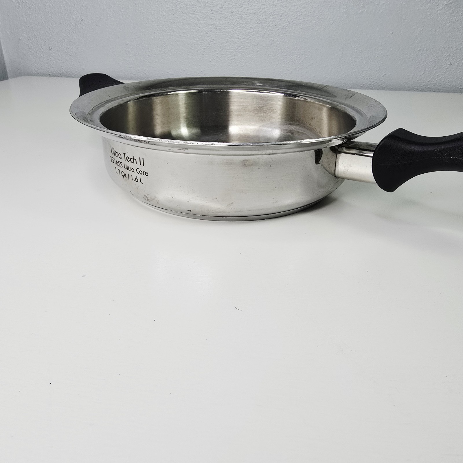 Carico Ultra Tech II T316SS Ultra Core 1.7qt 9″ Sauce Pan Frying Pan Pot No LID