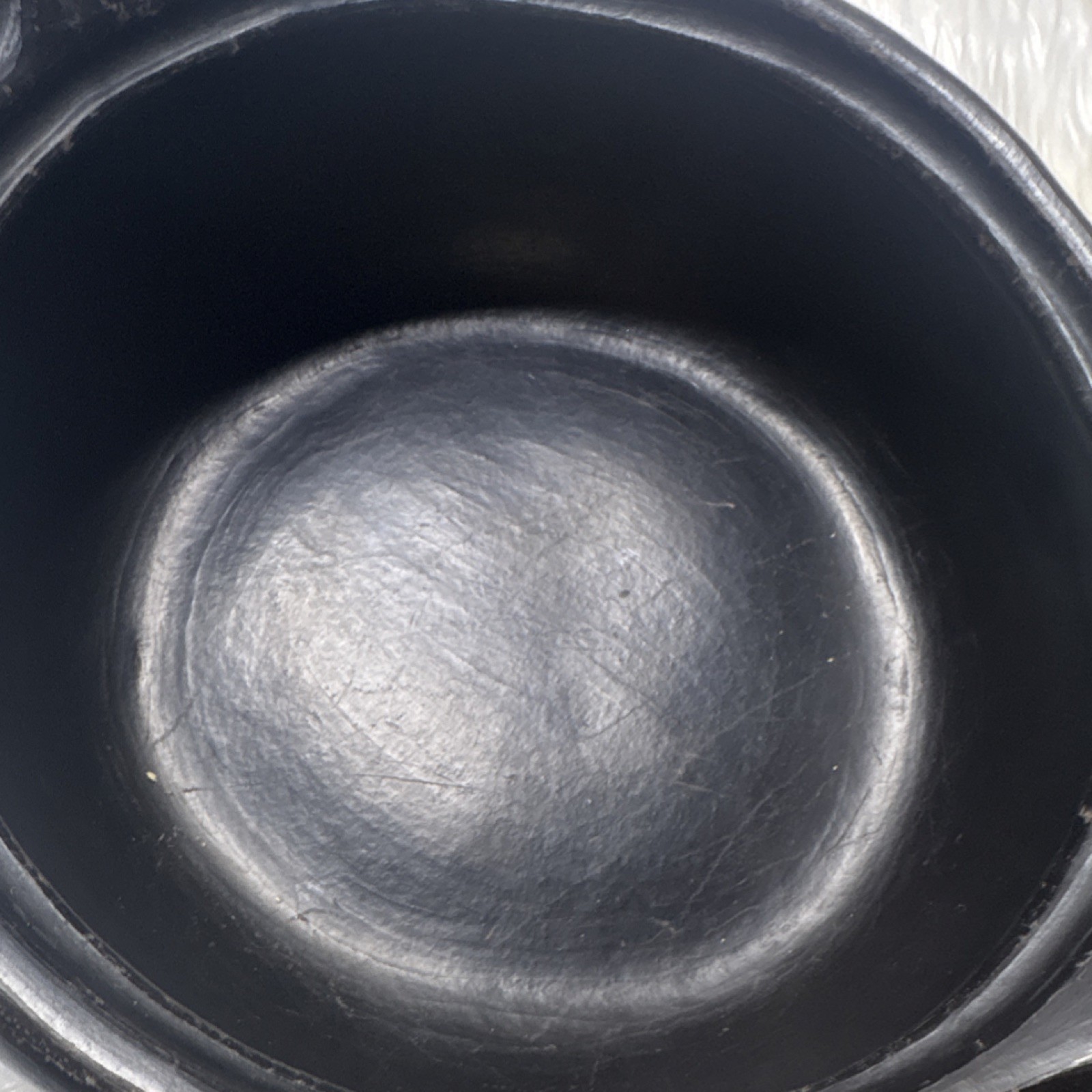 Black Ceramic Round Casserole With Lid Double Handle Gas Electric Compatible