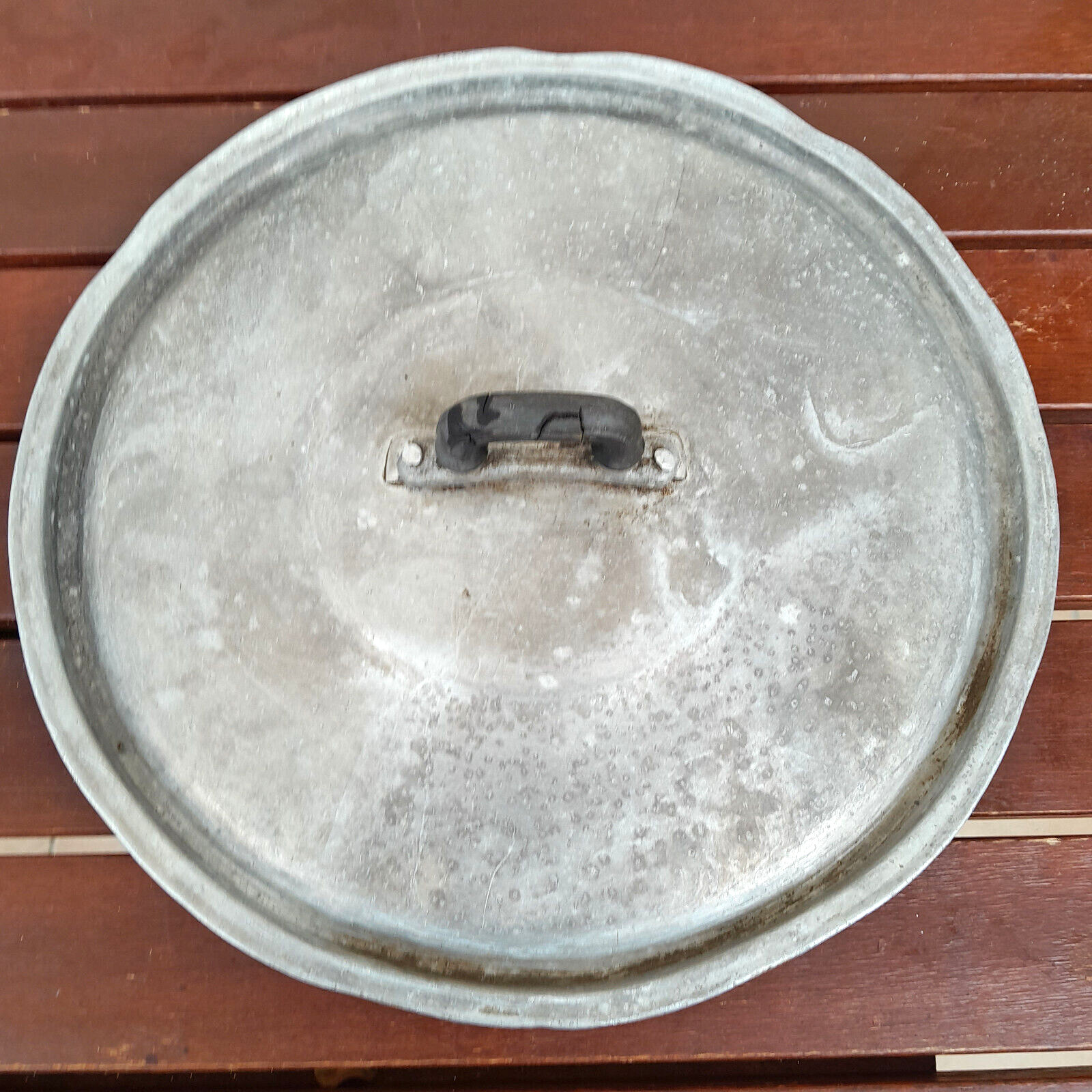Antique Vintage 35cm Aluminum Pot Lid